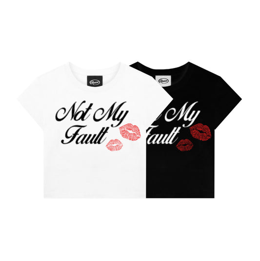 "Not My Fault" Crop Tees