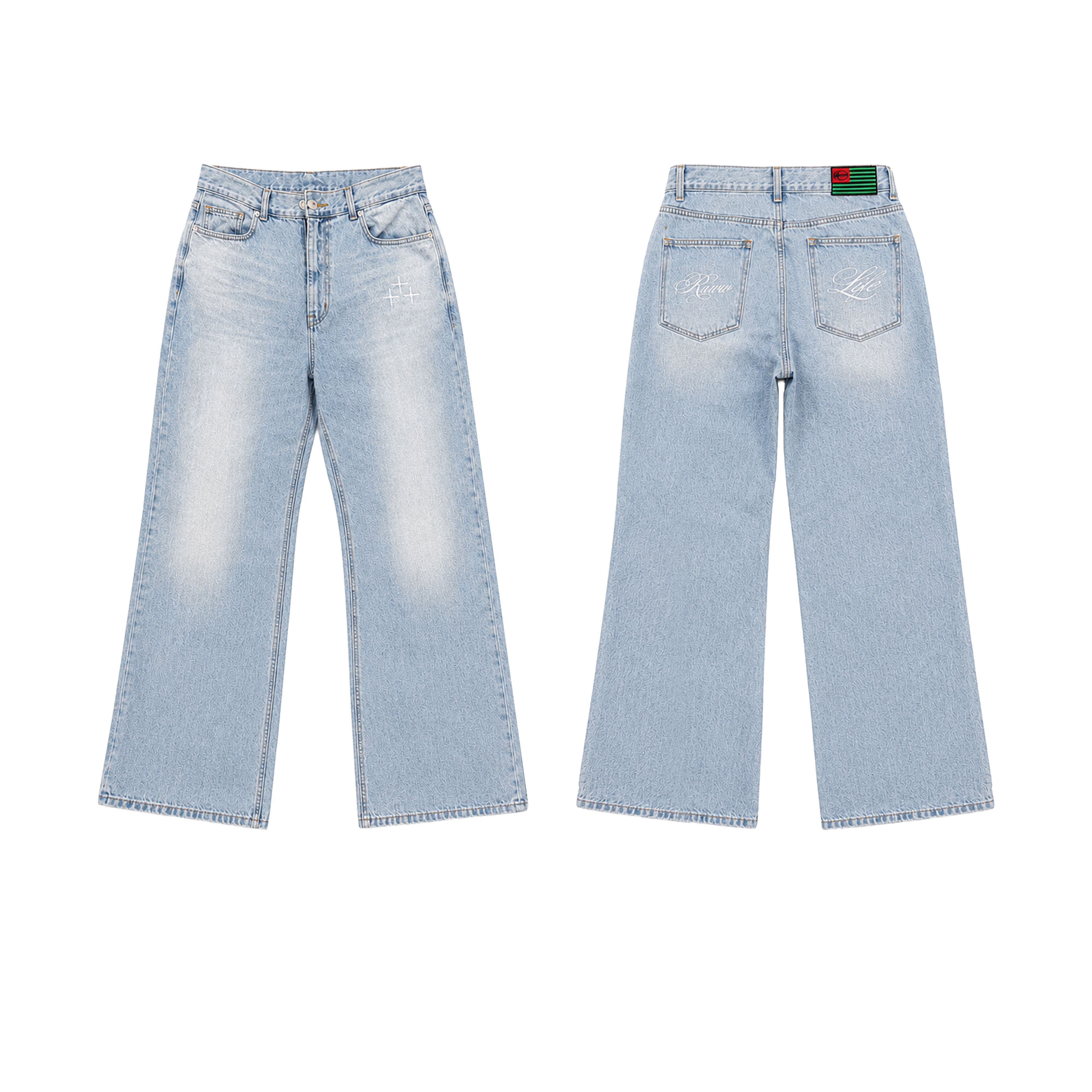 SZN 4 LIGHT WASH FLARED DENIM – Raww Life Apparel